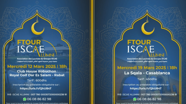 ISCAE Alumni invite ses lauréats à ses ftours annuels pour partager des moments de convivialité entre lauréats