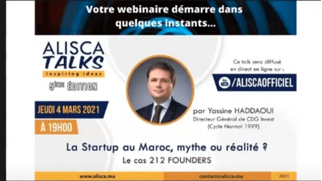 [Alumni Talks] "Startup au Maroc : Mythe ou réalité", avec Yassine Haddaoui